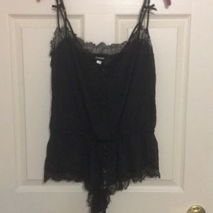 Black thong button up romper